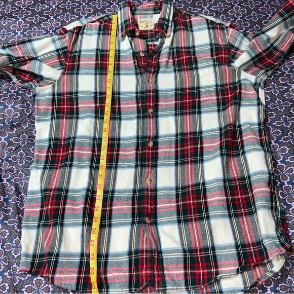 Red head brand co Red green flannel long sleeve shirt - Picture 4 of 5